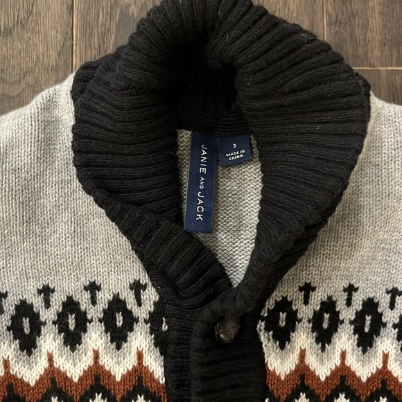 Janie and Jack Toddler Boys Shawl Cardigan 3T - Picture 2 of 4